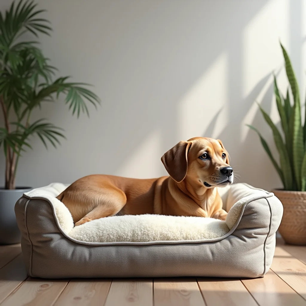 Plush Foam-filled Dog Beds - Plush Foam Filled Dog Beds for Cozy Sleep and Support