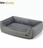 Premium Dog Sofa Bed — Linen-Look with Raised Edges | Washable Removable Cover | Non-Slip Base {{ varia Pawluxy Co. nt }}Pet Beds C4B813A1-D5D4-4937-B5F2-3559084A77EB