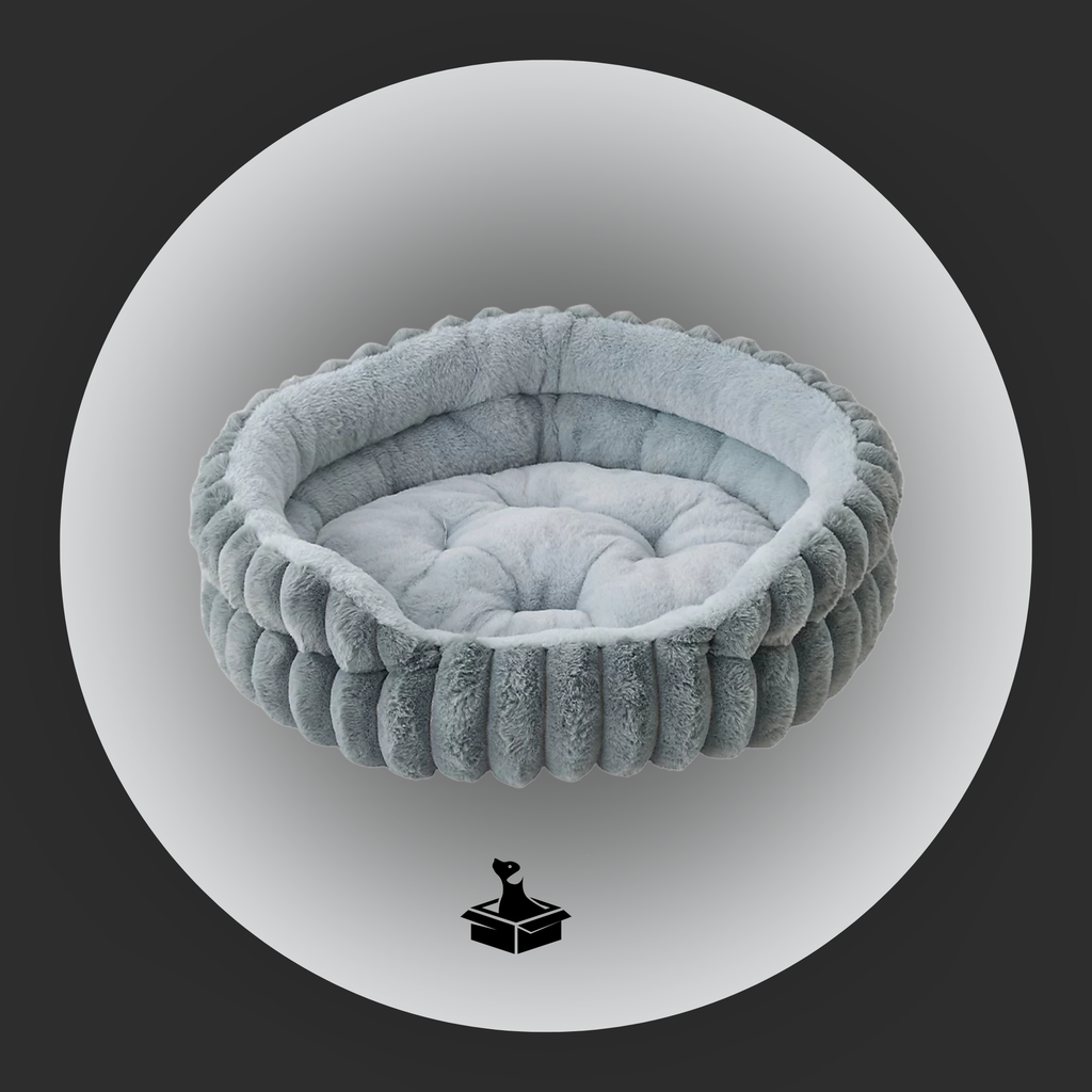 Round Calming Pet Sofa Bed – Non-Slip Donut for Cats & Small Dogs {{ varia Pawluxy Co. nt }}Dog Beds IMG-1755