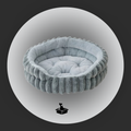 Round Calming Pet Sofa Bed – Non-Slip Donut for Cats & Small Dogs {{ varia Pawluxy Co. nt }}Dog Beds IMG-1755