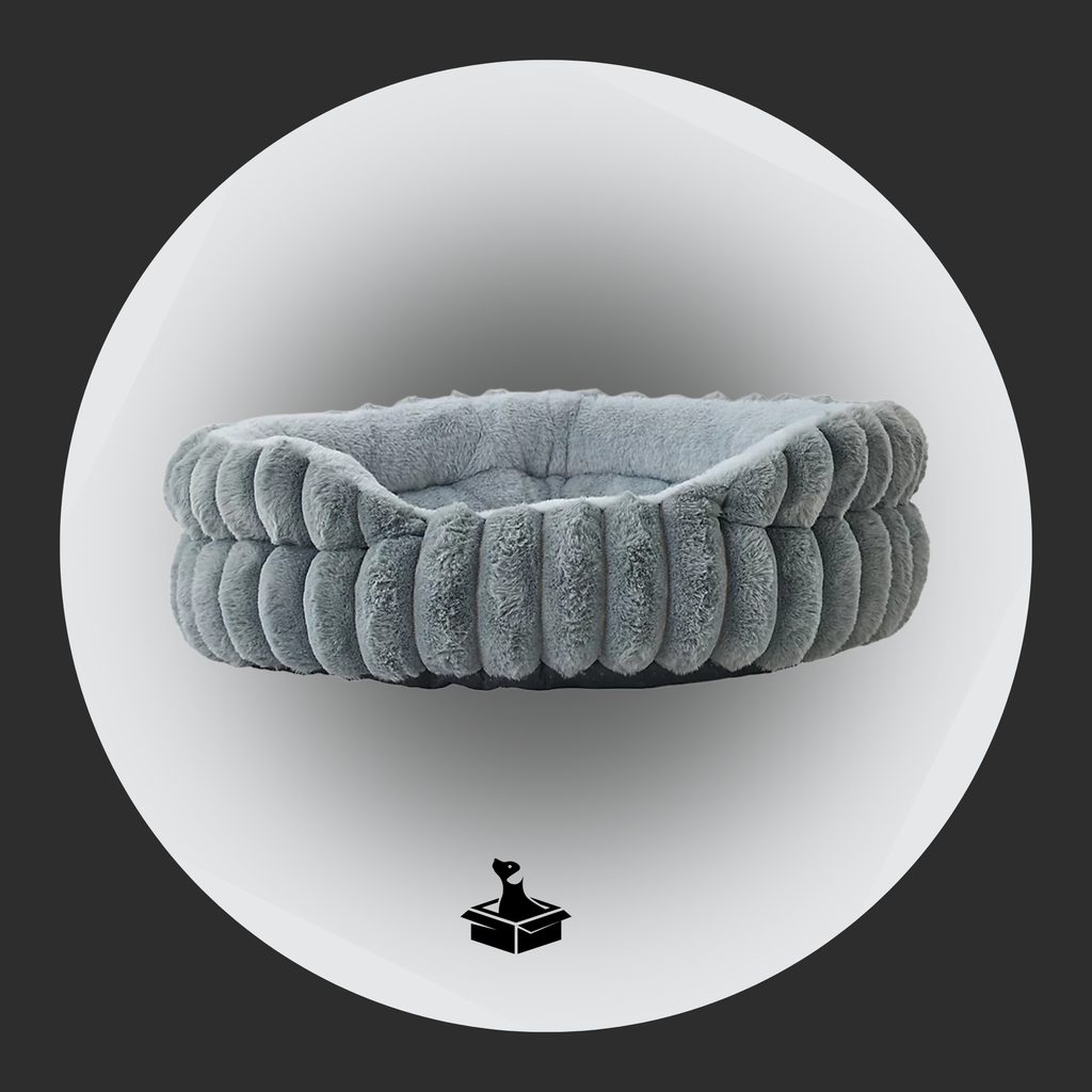 Round Calming Pet Sofa Bed – Non-Slip Donut for Cats & Small Dogs {{ varia Pawluxy Co. nt }}Dog Beds IMG-1756