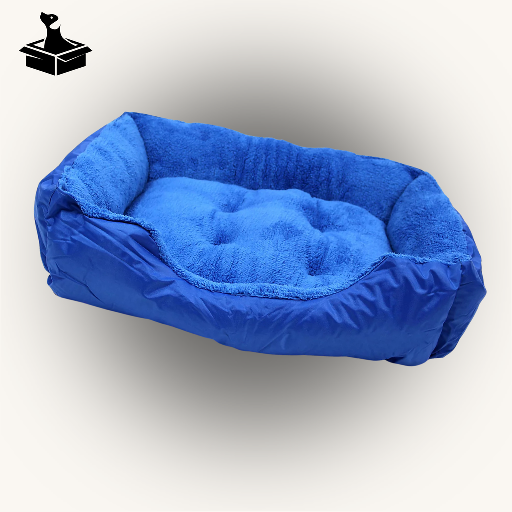 Blue Washable Deluxe Pet Bed – Machine-Washable Comfort for Dogs & Cats (Medium) {{ varia Pawluxy Co. nt }}Pet Beds IMG-1783