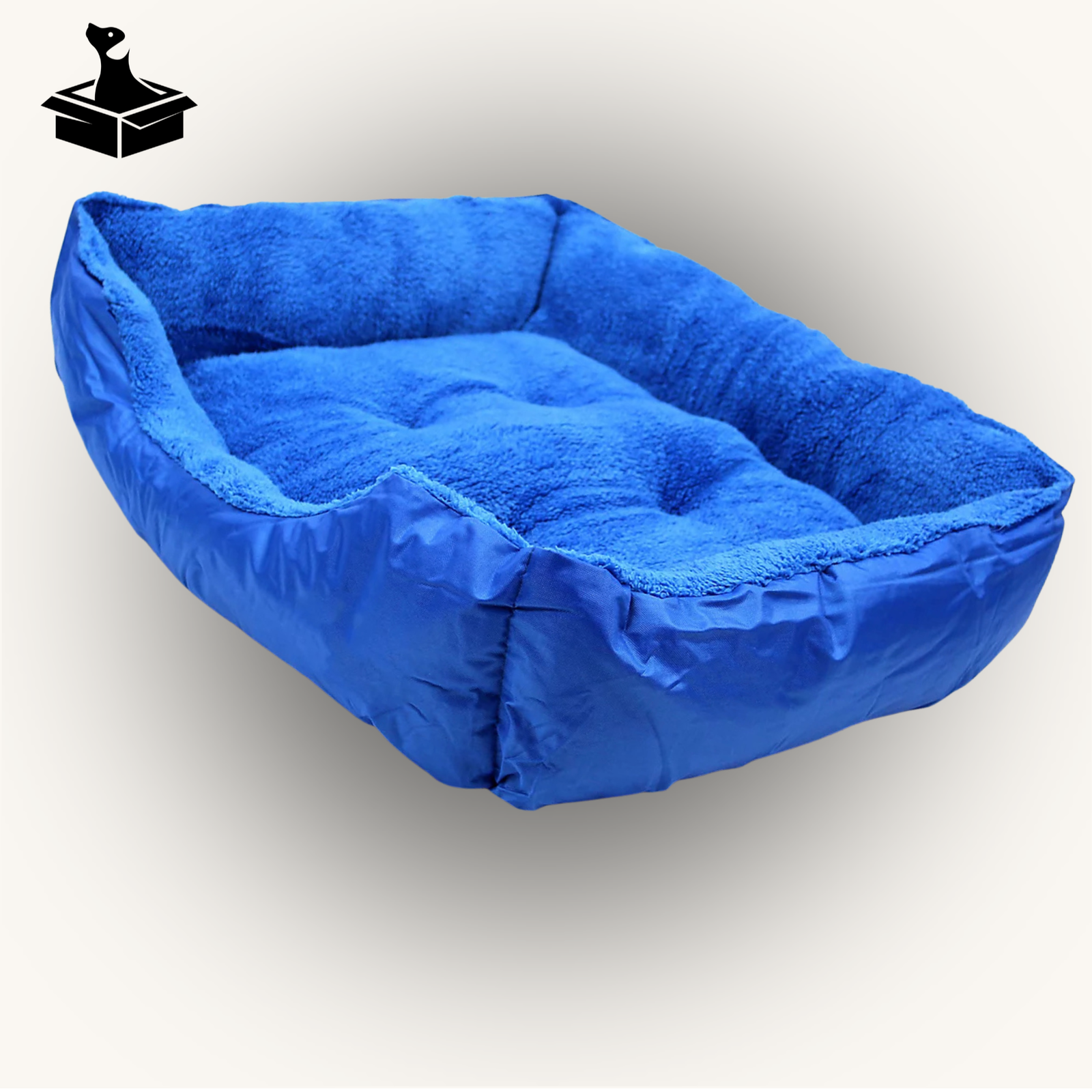 The Bexley — Washable Deluxe Pet Bed in Coastal Blue