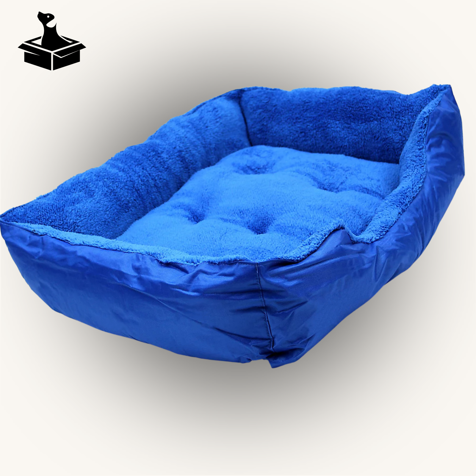 Blue Washable Deluxe Pet Bed – Machine-Washable Comfort for Dogs & Cats (Medium) {{ varia Pawluxy Co. nt }}Pet Beds IMG-1785
