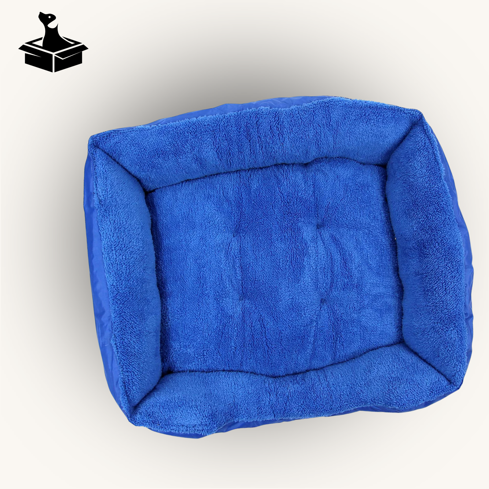 The Bexley — Washable Deluxe Pet Bed in Coastal Blue
