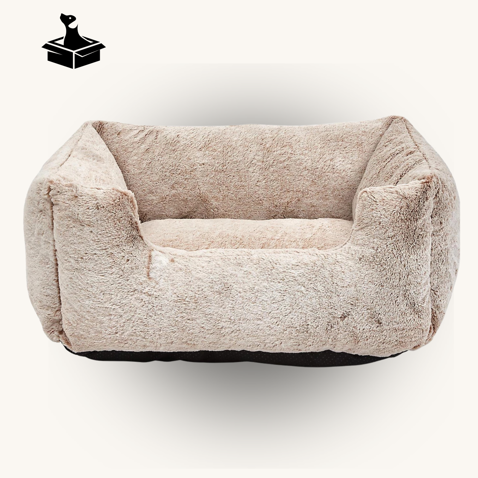 The Kensington — Arctic Cream Faux Fur Dog Bed