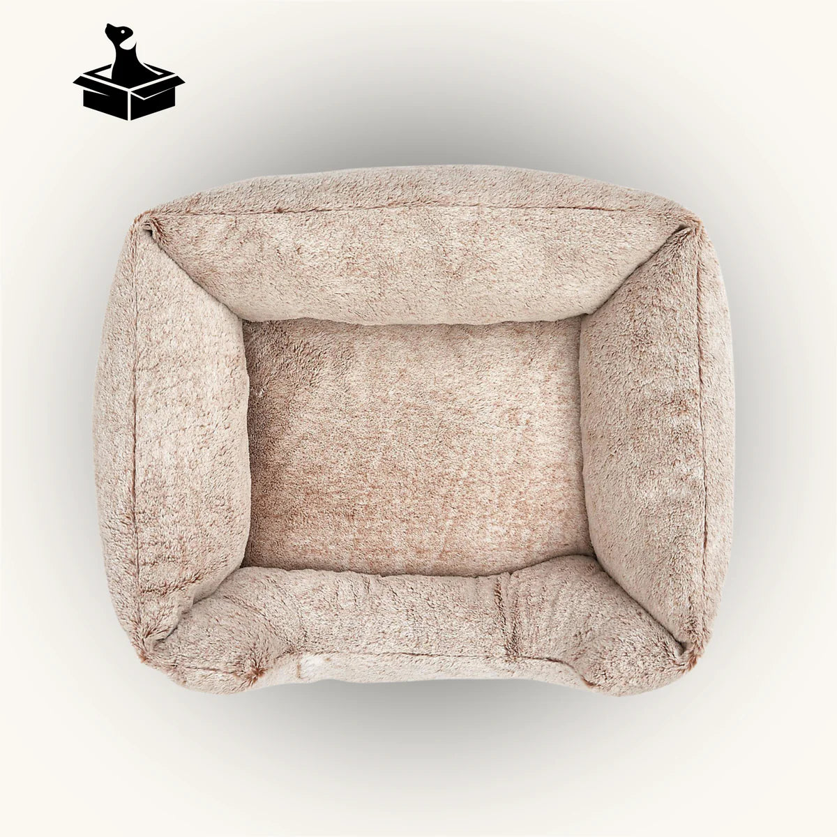Arctic Cream Faux Fur Dog Bed – Fluffy Cushioned Walls, Non-Slip Base (Medium, 74x66cm) {{ varia Pawluxy Co. nt }}Dog Beds IMG_1765